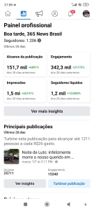 Página no Facebook - Redes Sociais