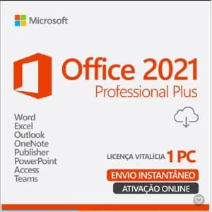 Microsoft Office  2021 licenciado original vitallício - Softwares e Licenças