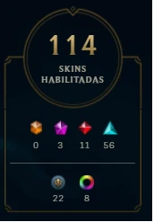 Conta lol plat, com 112 skin-lvl 299, tenho dados de recup. - League of Legends