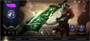 Conta WildRift Diamante 4, rota solo(top), ultima chance !!! - League of Legends: Wild Rift LOL WR
