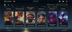 WILD RIFT 71 SKINS;MTS LENDÁRIAS;R$1750 GASTOS+CONTA LOL PC - League of Legends: Wild Rift LOL WR