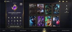 WILD RIFT 71 SKINS;MTS LENDÁRIAS;R$1750 GASTOS+CONTA LOL PC - League of Legends: Wild Rift LOL WR