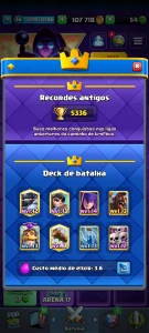 Conta de Clash Royale