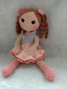 Boneca Aline - Artesanato e Personalizados