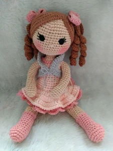 Boneca Aline - Artesanato e Personalizados
