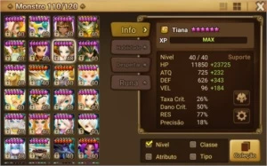 CONTA GLOBAL 110 6*, SENDO 30+ NAT 5 - Summoners War
