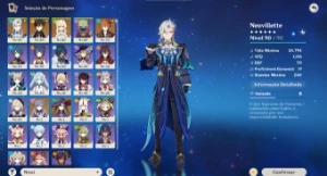 Conta AR55 C/ Neuvillette, Assinatura e pity GARANTIDO!!! - Genshin Impact