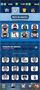 Conta Clash Royale + 2 emotes+ quase todas as cartas