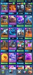 Conta Clash Royale + 2 emotes+ quase todas as cartas