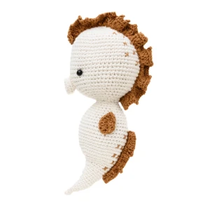 Cavalo-Marinho com Detalhe Craft em Crochê Amigurumi - Artesanato e Personalizados