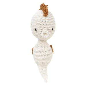 Cavalo-Marinho com Detalhe Craft em Crochê Amigurumi - Artesanato e Personalizados