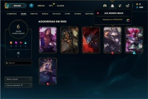 Conta prata 1 com 28 Champs e 6 Skins - EMAIL NÃO CONFIRMADO - League of Legends LOL