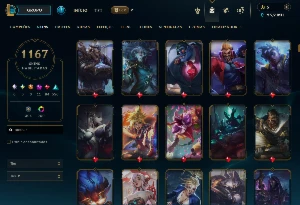 SUPER CONTA League/Valorant 1167 Skins - League of Legends LOL