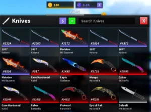 Knife duels itens - Roblox