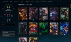 Conta Lol G4 98 skins - League of Legends