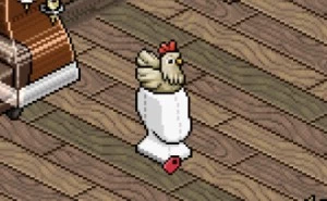 Chapéu do poleiro - Habbo
