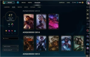 Conta Platina V League of Legends LOL