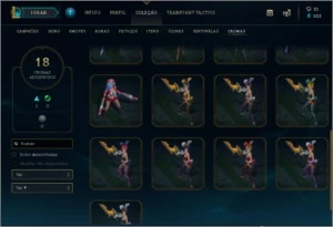 CONTA DE LOL G2, 2 ULTIMATE, 7 LENDARIAS, 18 CROMAS RAROS! - League of Legends