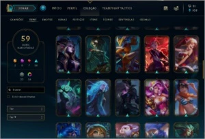 CONTA DE LOL G2, 2 ULTIMATE, 7 LENDARIAS, 18 CROMAS RAROS! - League of Legends