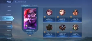 Conta +200 Skins, Main assasino - Mobile Legends