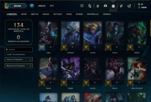 Bronze 2 com 55 Champs e 20 Skins - League of Legends LOL