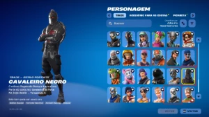 OG Fortnite com Cavaleiro Negro, Ceifador, Patrulheiro-Cavei