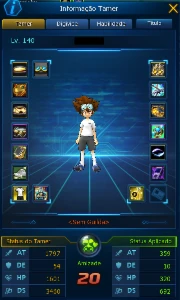 Conta Ladmo Server Alphamon Db Susa 2 Ot Vice - Digimon Masters Online