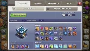 Conta bem upada com Skins CV13 - Clash of Clans