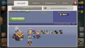 Conta bem upada com Skins CV13 - Clash of Clans