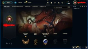 Conta para Smurfar GOLD IV - League of Legends LOL