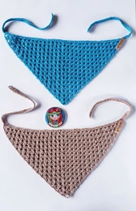 Bandana para Pescoço em Crochê - Artesanato e Personalizados