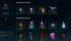 Conta de lol com todos os campeões e com 214 skins - League of Legends