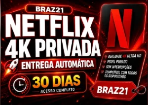 Netflix 4K- Conta Privada e Compartilhada Por 30 Dias! - Assinaturas e Premium