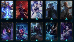 conta de lol com 100 skins sendo 5 prestigio - League of Legends