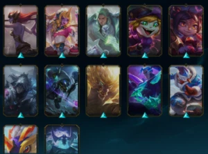 conta de lol com 100 skins sendo 5 prestigio - League of Legends