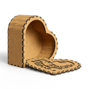 Kit Caixa coração MDF para bombom, presente, porta joia,... - Artesanato e Personalizados