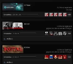 Pego Todas As Conquistas De Um Jogo Steam Pra Você