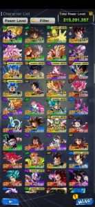 Conta dragon ball legends, com eventos novos não feitos