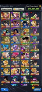 Conta dragon ball legends, com eventos novos não feitos