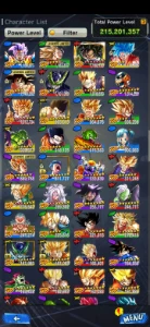 Conta dragon ball legends, com eventos novos não feitos
