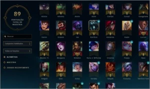 Conta League of Legends Ex platina LOL