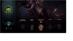 Conta League of Legends Ex platina LOL