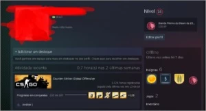 CONTA PRIME CS MEDALHA 5 ANOS LVL 15 GC - Counter Strike