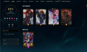 Conta League Of Legends - Todos os Campeões - 450+ Skins LOL