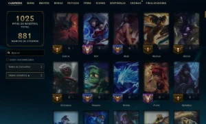 Conta League Of Legends - Todos os Campeões - 450+ Skins LOL