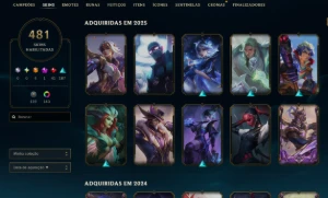 Conta League Of Legends - Todos os Campeões - 450+ Skins LOL