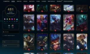 Conta League Of Legends - Todos os Campeões - 450+ Skins LOL