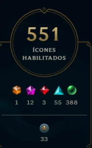Conta com todos campeões com 693 skins - League of Legends LOL