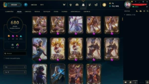 Conta League Of Legends Diamante 3, 680 Skins LOL