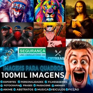 Pacote 100 Mil Imagens Para Quadros Decorativos + Bônus - Digital Services